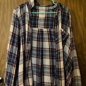 American eagle boyfriend fit button up